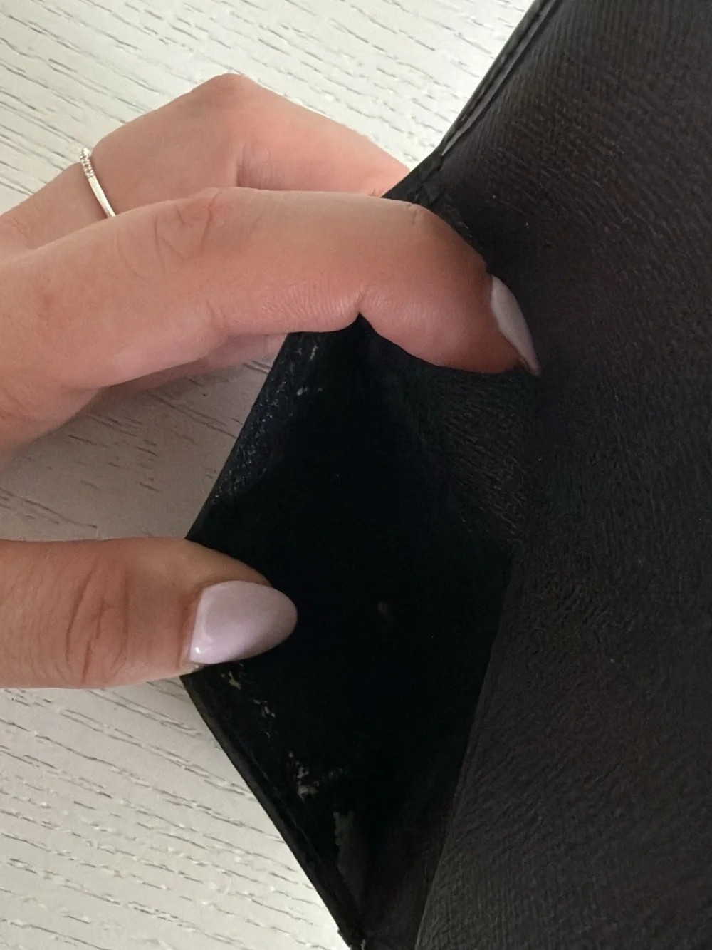 Louis Vuitton Black Compact Pocket Organizer Bi-Fold Wallet